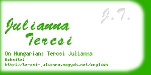 julianna tercsi business card